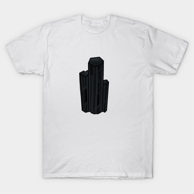 Black Tourmaline T-Shirt by Qwerty